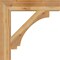 Ekena Millwork Imperial Block Rough Sawn Bracket, Western Red Cedar, 6"W x 34"D x 34"H BKT06X34X34IMP05RWR - alternate 3